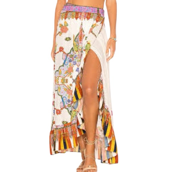 Cleobella Devansh Skirt in Kali Print  Boho Midi Skirt  Size Medium NWT - Picture 2 of 10